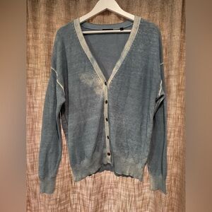 ATM cardigan washed blue